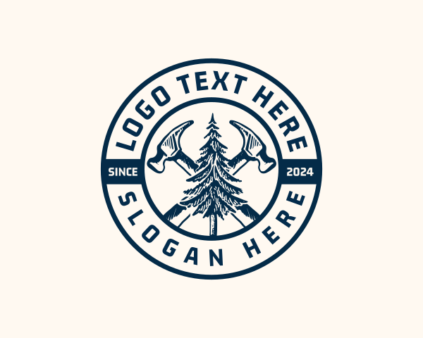 Hammer - Hammer Carpentry Woodworking logo design