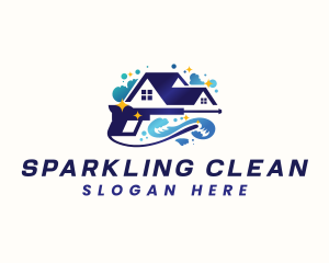 Cleaning - Wave Pressure Wash Cleaning logo design