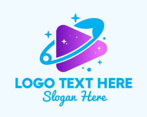 Starry - Safety Pin Media Player logo design