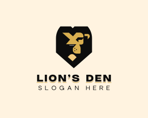 Wildlife Feline Lion logo design