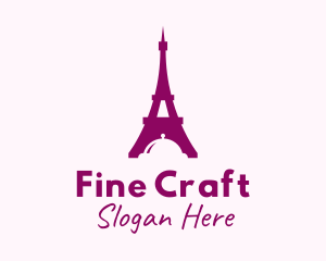 Eiffel Tower Cloche logo design