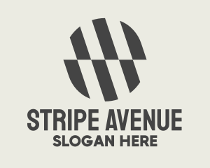 Striped - Illusion Striped Circle logo design