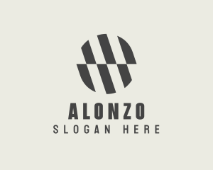 Illusion Striped Circle logo design