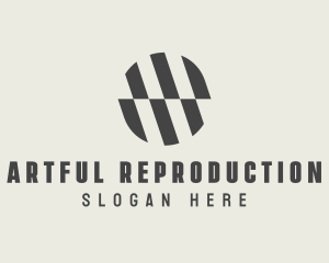 Illusion Striped Circle logo design