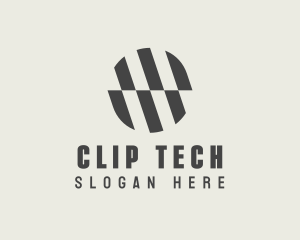 Illusion Striped Circle logo design