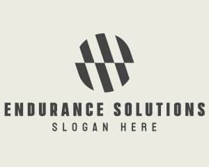 Illusion Striped Circle logo design