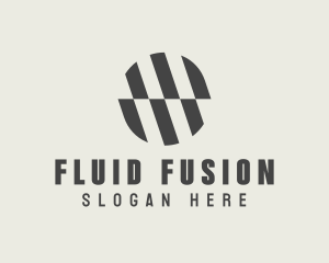 Illusion Striped Circle logo design