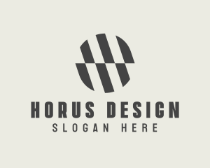 Illusion Striped Circle logo design