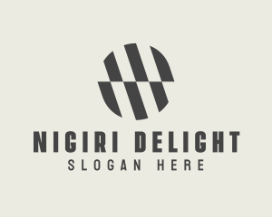 Illusion Striped Circle logo design