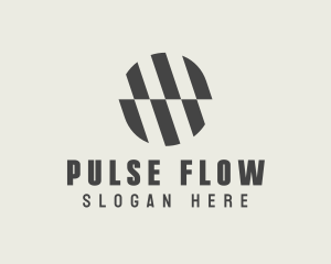 Illusion Striped Circle logo design