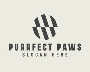 Illusion Striped Circle logo design