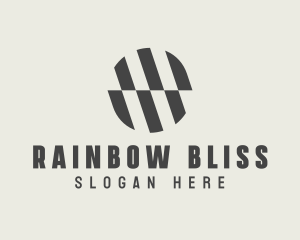 Illusion Striped Circle logo design