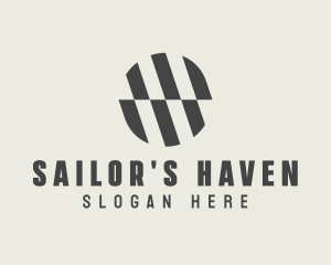 Illusion Striped Circle logo design