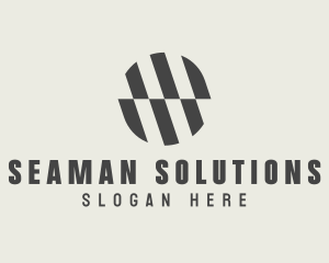 Illusion Striped Circle logo design