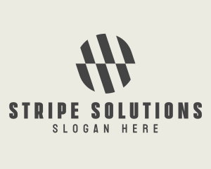 Illusion Striped Circle logo design