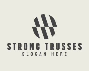 Illusion Striped Circle logo design