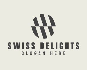 Illusion Striped Circle logo design