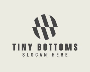 Illusion Striped Circle logo design