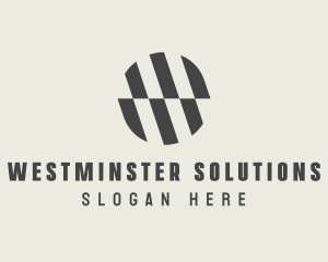 Illusion Striped Circle logo design