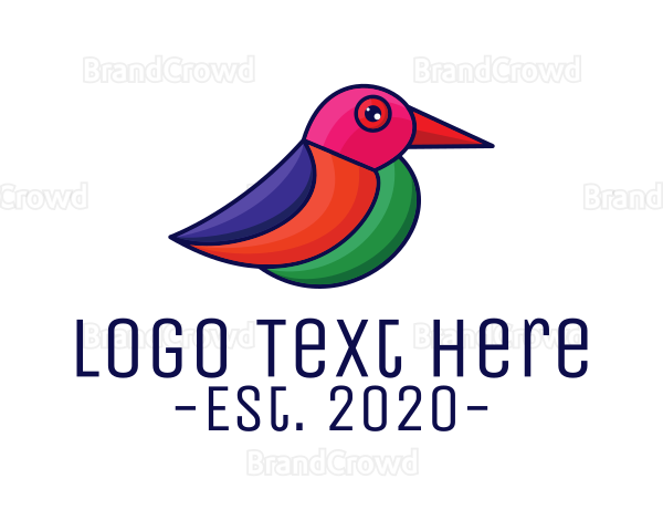 Artistic Small Bird Logo