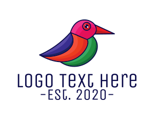 Paint Company - Artistic Small Bird logo design