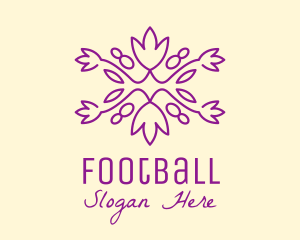 Violet - Minimalist Honeysuckle Vine logo design