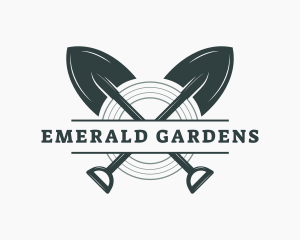 Yard Care Gardening Shovel logo design