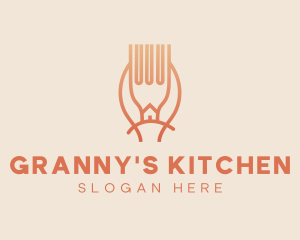 Home Kitchen Utensils  logo design