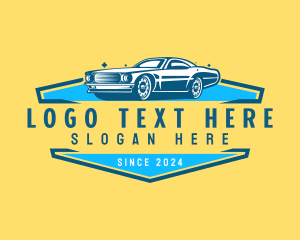 Detailing - Retro Car Detailing logo design