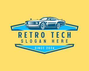 Retro Car Detailing logo design