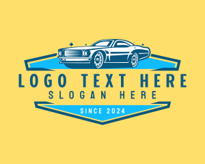 Driver - Retro Car Detailing logo design