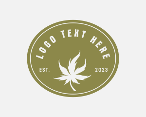 Herb - Medicinal Marijuana Leaf logo design