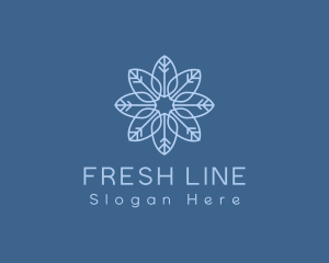 Line Art Leaves logo design