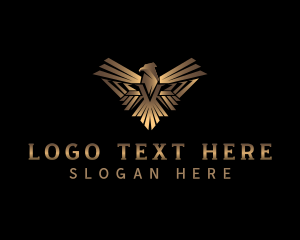 Gold - Premium Eagle Hawk logo design