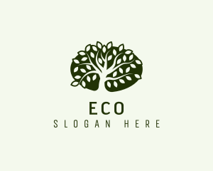 Eco Landscaping Tree logo design