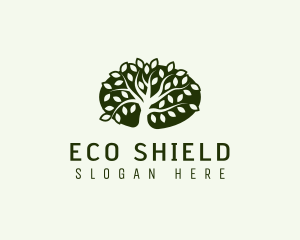 Eco Landscaping Tree logo design