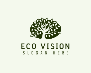 Eco Landscaping Tree logo design