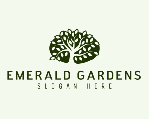 Eco Landscaping Tree logo design