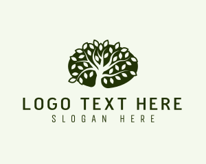 Leaf - Eco Landscaping Tree logo design