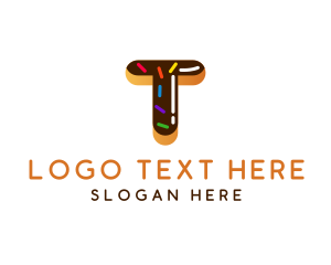 Sugar - Donut Bakeshop Letter T logo design