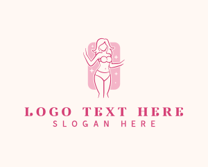 Body Positive - Elegant Female Lingerie logo design