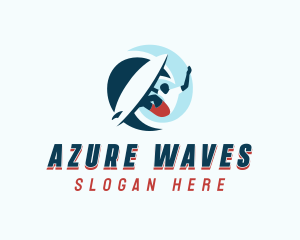 Wave Sea Surfer logo design