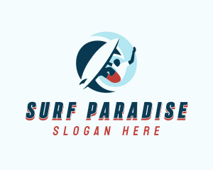 Wave Sea Surfer logo design