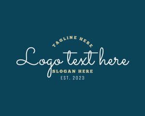 Lettering - Cursive Elegant Company logo design
