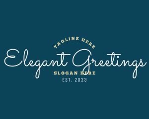 Cursive Elegant Company logo design