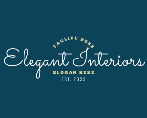 Cursive Elegant Company logo design