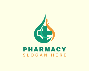 Fire Cross Pharmacy logo design