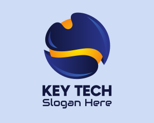 Modern Tech Sphere  logo design