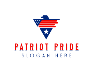 Patriotic Veteran USA logo design