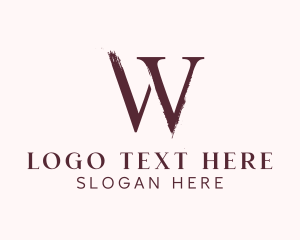 Painter Letter W Logo